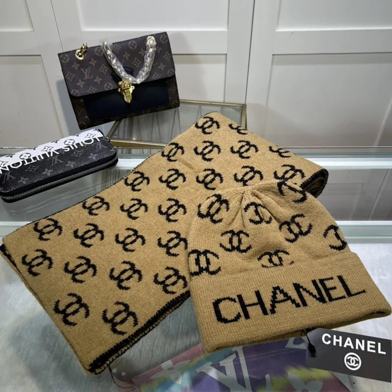 GUCCI Moncler Chanel Louis Vuitton Beanie Scarf -2