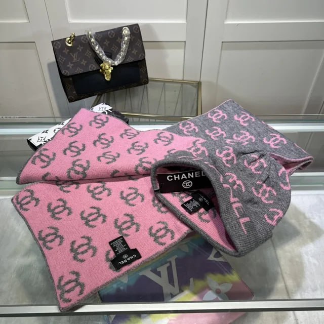  GUCCI Moncler Chanel Louis Vuitton Beanie Scarf -2