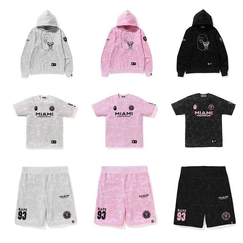  Miami Bape Tee Shorts Hoodie 