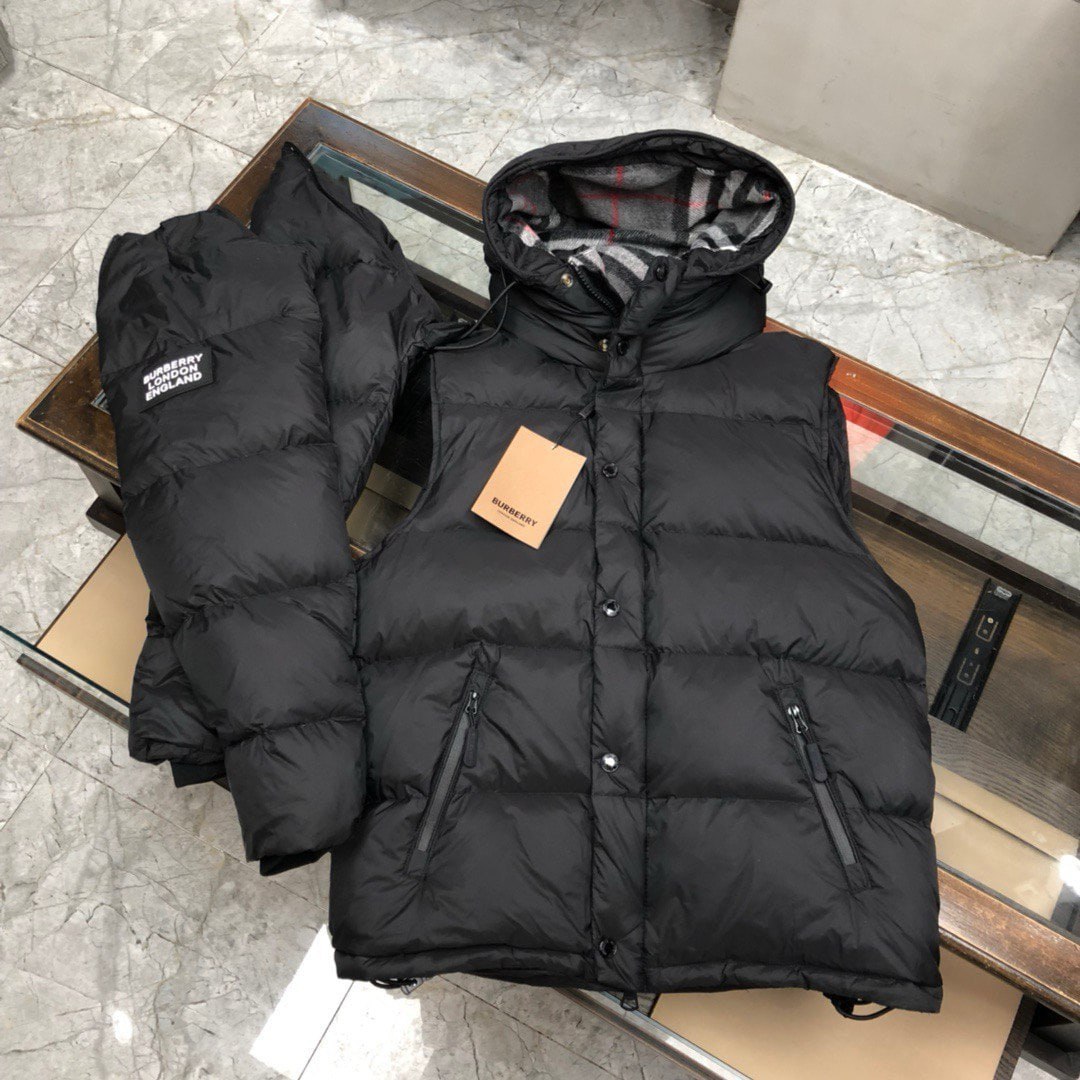 RALPH LAUREN high quality down jacketBurberry jacket with detachable sleeves -2