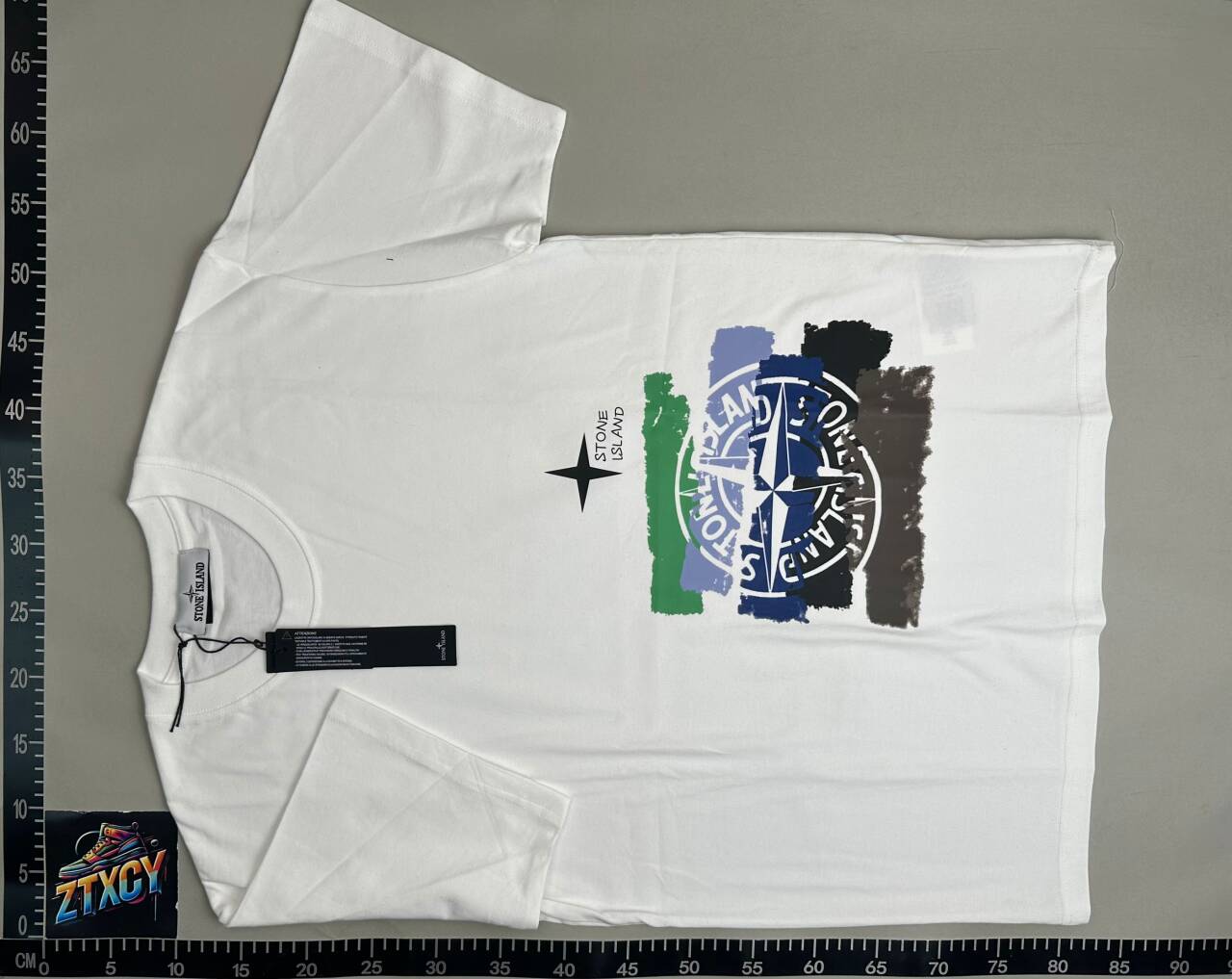 New fine matte cotton printed letter T-shirt casual Joker men and women-JS -4