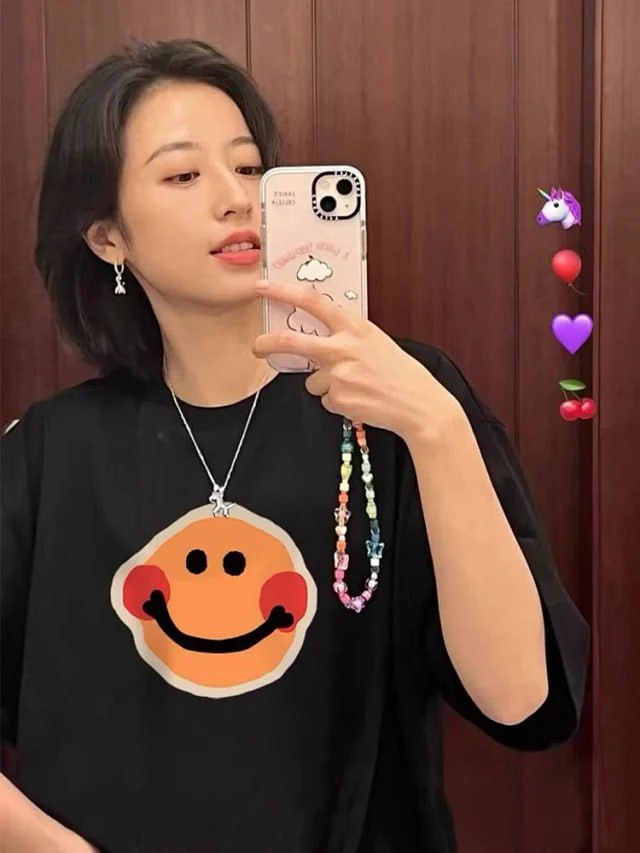 smiling face TEE -3