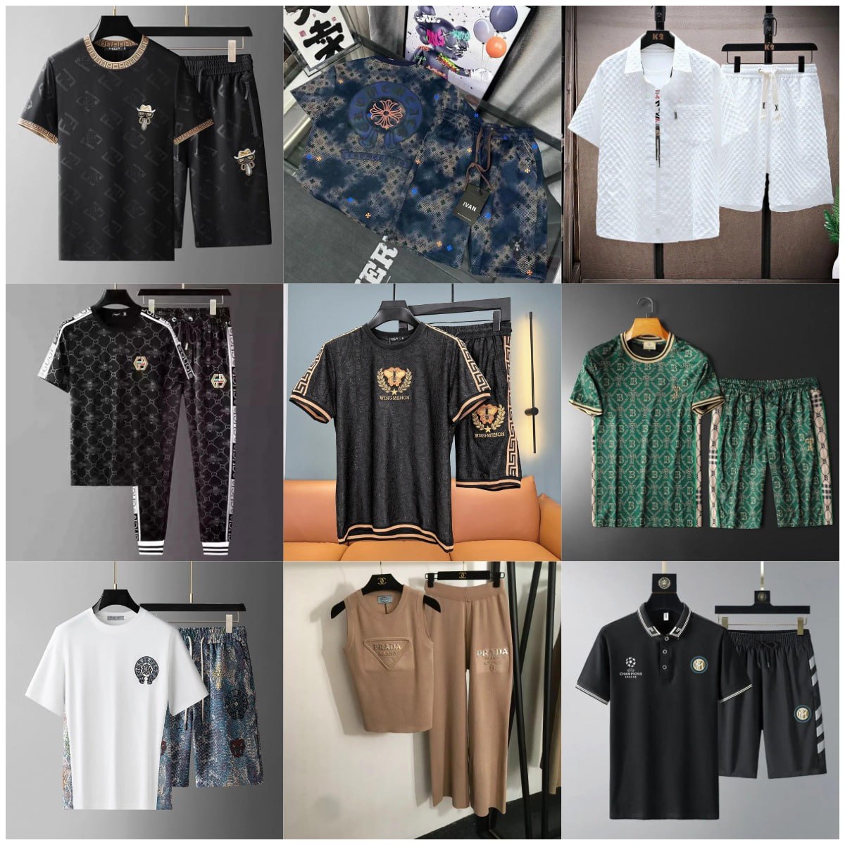 Chrome Heart  gucci  Burberry   prada suit （2025 New Models） -4