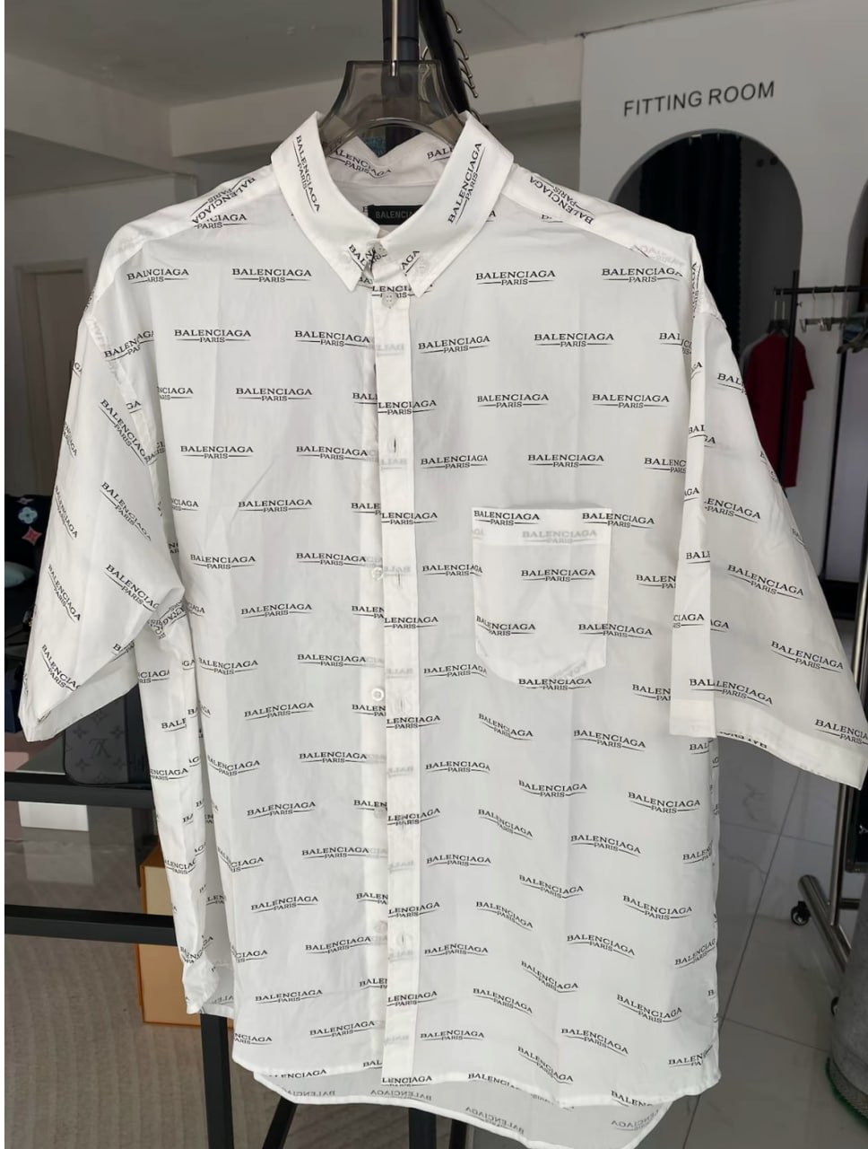 LV Louis Vuitton shorts suit amiri Gucci Balenciaga short-sleeved shirt -4