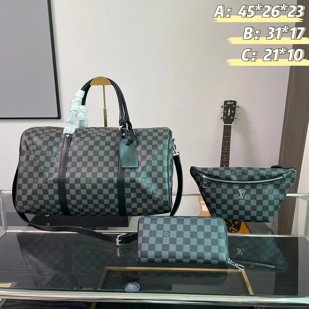 Burberry/Lv Three-piece set