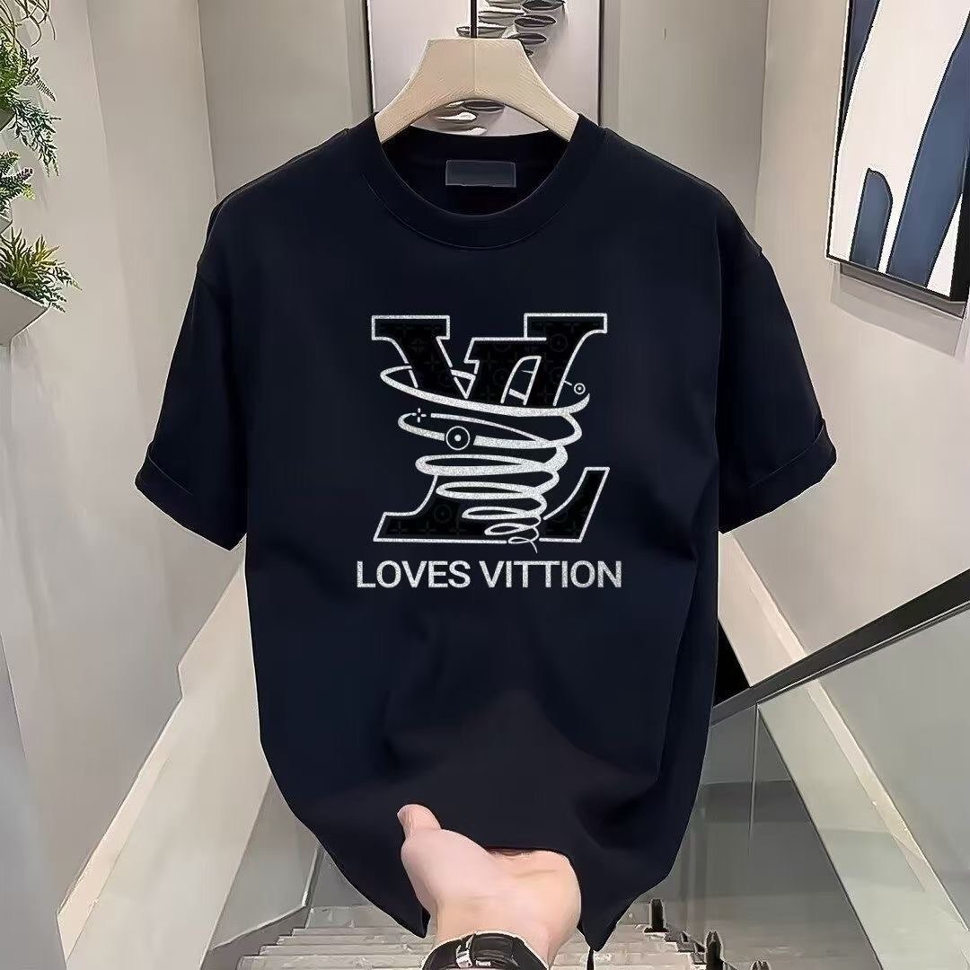 LV niche ins style short sleeved shirt -3